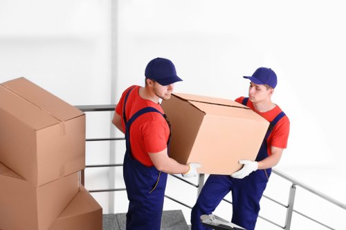 Careful loading of student boxes and furniture in Wandsworth