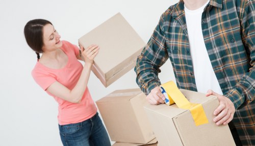 Removal team helping with a home move in Wandsworth