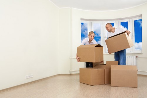 Boxes, tape, and protective packing items for residential and commercial moves