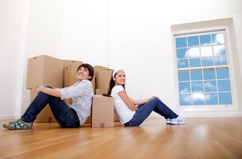 Van packed for a small move in Wandsworth