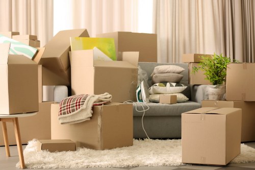 Packing and moving boxes for a home relocation in Wandsworth
