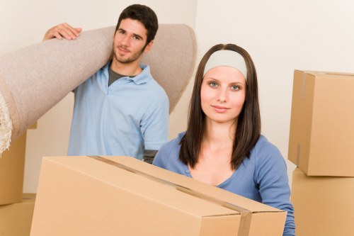 Commercial and residential items being transported during a same day move in Wandsworth